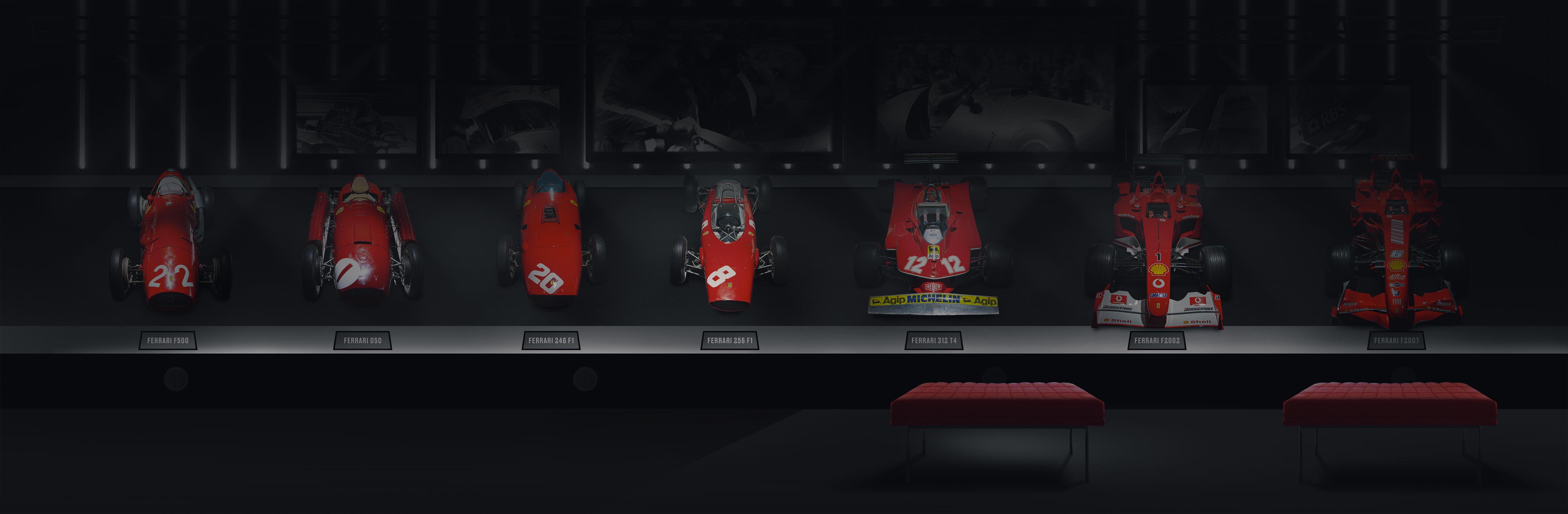Scuderia Ferrari Memorabilia. The museum — car exhibition room